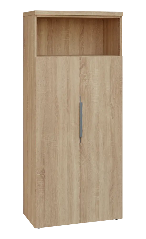 SIN 5 - 82DN kancelářská skříň, 2-dveřová/nika, 1820x800x400, dub bardolino